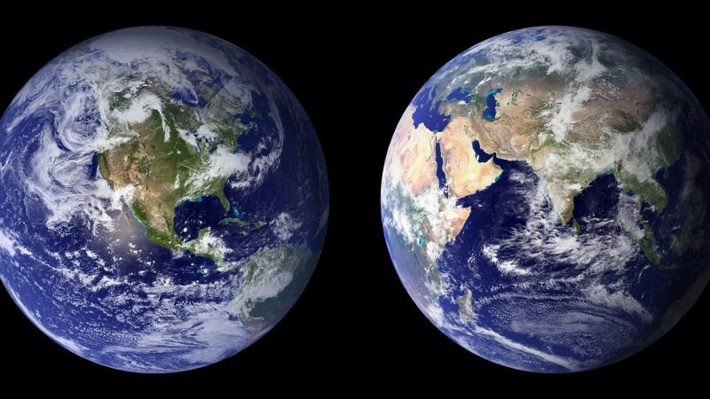 世界地图卫星高清版掌握方法前后的差别，体现在四个 配图